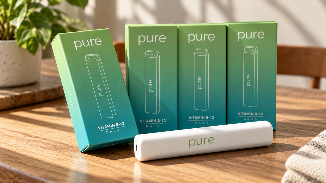 Pure Diffuser reviews showing customer likes and dislikes about flavor, shipping, subscriptions, and device life