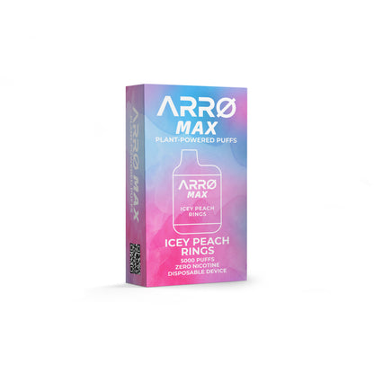 ARRØ MAX Zero Nicotine Vape – Icey Peach Rings