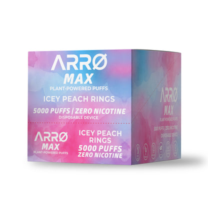 ARRØ MAX Zero Nicotine Vape – Icey Peach Rings