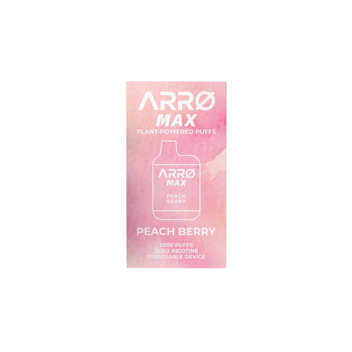 ARRØ MAX Zero Nicotine Vape – Peach Berry