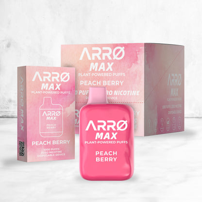 ARRØ MAX Zero Nicotine Vape – Peach Berry
