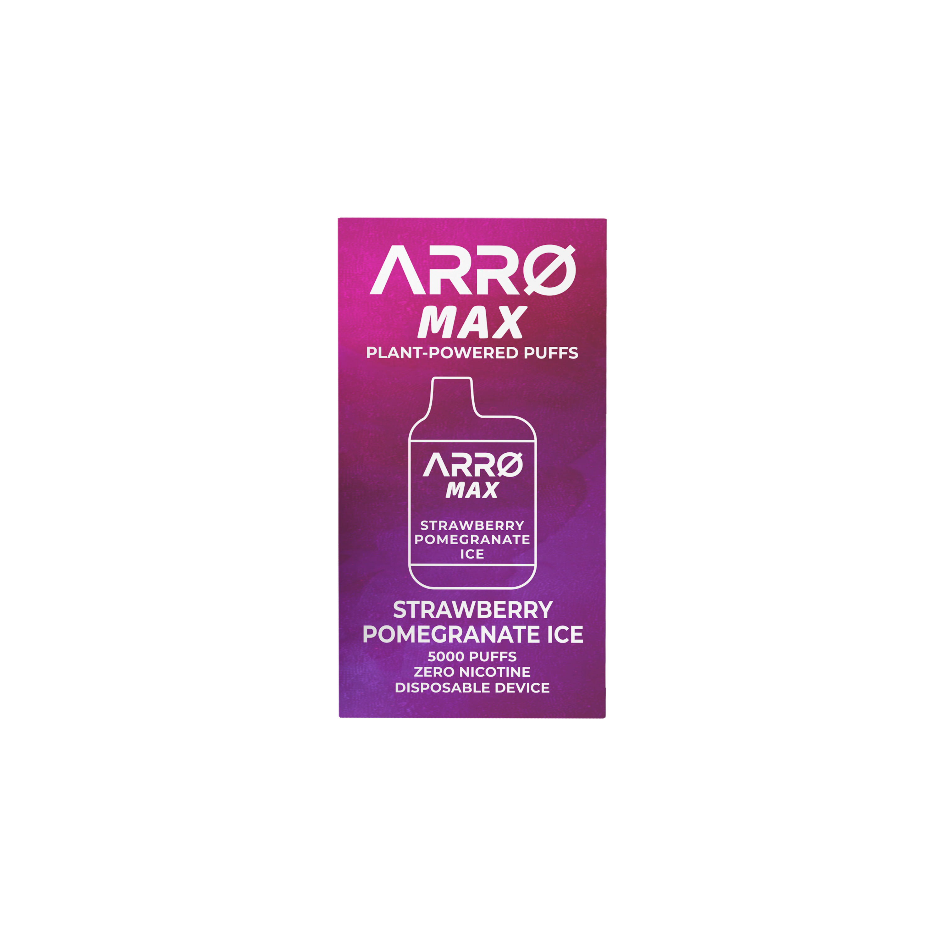 ARRØ MAX Zero Nicotine Vape – Strawberry Pomegranate Ice