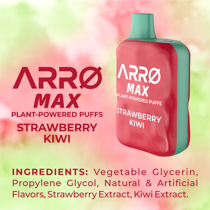 ARRØ MAX Zero Nicotine Vape – Strawberry Kiwi