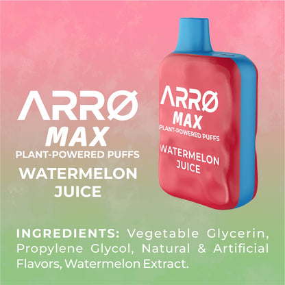 ARRØ MAX Zero Nicotine Vape – Watermelon Juice